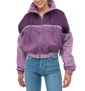 2025 New Customizable <b>Women</b> Satin <b>Windbreaker</b> Hooded <b>Jackets</b> for Winter Season Finished Processing <b>Windbreaker</b> <b>Jacket</b> For <b>Women</b> - Product Image 3