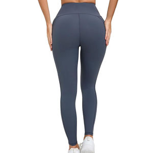 Mallas de Yoga de cintura alta para mujer, mallas de entrenamiento para gimnasio personalizadas al por mayor, ropa deportiva elástica OEM Activewear - Product Image 2
