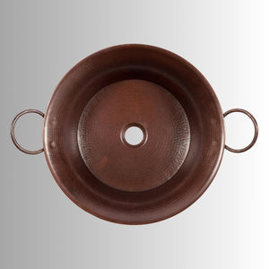Handmade Hammered Copper Vessel <b>Sink</b> Round Solid Copper <b>Bathroom</b> <b>Sink</b> <b>Bowl</b> OEM Copper Vessel <b>Sink</b> <b>Bathroom</b> <b>Sink</b> Manufacturer. - Product Image 2