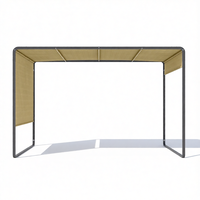 Pergola moderne en aluminium Meiqi avec auvent rétractable pour terrasse sur le toit, patio - Meubles d'extérieur durables