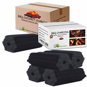 Barbecue à charbon de bois à combustion longue Briquette de charbon de bois noir coquille de noix de coco naturelle faite acheteur en Europe produit d'exportation indonésien 5Kg - Product Image 4