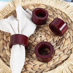 ที่ใส่ผ้าเช็ดปากทำจากไม้หรูหรามีเอกลักษณ์ทันสมัยไม่ซ้ำใครสำหรับงานแต่งงาน - Product Image 5