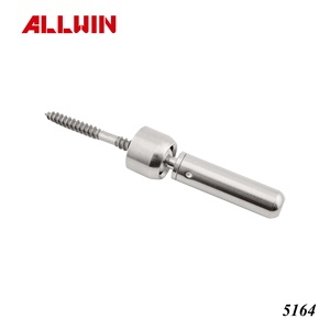 Stainless Steel Swageless <b>Threaded</b> Stud Terminal Quick <b>Lock</b> Free Angle Removable Screw Spring <b>Lock</b> Cable Railing Fitting - Product Image 4