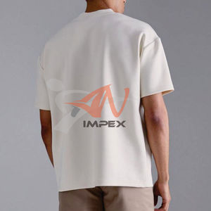 T-shirts pour hommes T-shirt blanc ample à manches courtes pour hommes tendance Design classique à col rond pour la salle de sport, les voyages et l'usage quotidien - Product Image 3