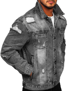 Heavyweight Cotton Denim <b>Jacket</b> Distressed Washed Jeans Outerwear Custom Branding Wholesale Supplier for Fashion Retail Stores - Product Image 4