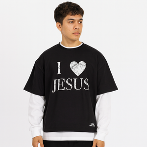 Camiseta de manga corta Y2K para hombre, 100% algodón orgánico, doble capa, ajuste de gran tamaño, 240 gramos, peso de tela, estilo informal personalizado - Product Image 1