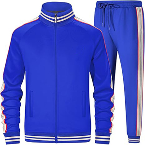 Ensemble de survêtement d'hiver pour homme TBF-098 – Tissu extensible anti-transpiration 100 % coton molletonné, taille élastique, élégant et durable - Product Image 1