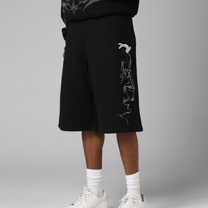 Shorts de sport décontractés en jersey de coton éponge multicolores pour hommes, shorts de basket-ball - Product Image 1