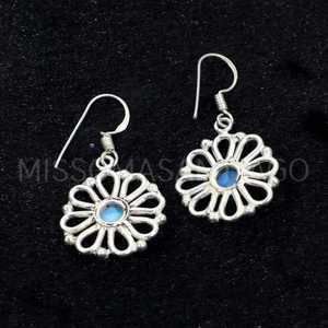 Wholesale Turquoise Gemstone <b>Fashion</b> <b>Chandelier</b> <b>Earrings</b> - Product Image 2
