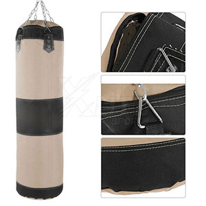 Premium Heavy Duty Punching <b>Bag</b> Unisex Leather Sands for <b>Training</b> Workout Durable Construction Strength Conditioning Skill - Product Image 6