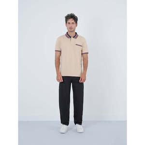 เสื้อโปโล CADIZ ODM รุ่น MC2166 ทรงปกติ สีพื้น คอปกปักสีเข้ม ผ้าสแปนเด็กซ์คุณภาพสูง ไซส์ 6XL แขนสั้น - Product Image 1
