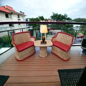 Nuevos Muebles de Jardín clásicos, sofá de 2 plazas para exteriores con mesa, Patio, Salón al aire libre, césped, patio, cabaña, sala de estar, conjunto de sofá - Product Image 1