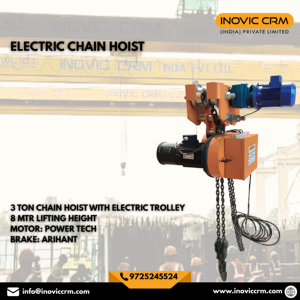 Polipasto Eléctrico de Cadena de Alta Resistencia con Carro a Precios Mayoristas |   Polipasto Eléctrico de Cadena para Manejo de Materiales Industriales - inovic - Product Image 4