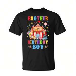 T-Shirt Promozionale Personalizzabile per Festa a Tema Circo e Carnevale 'Fratello del Compleanno' - Product Image 2