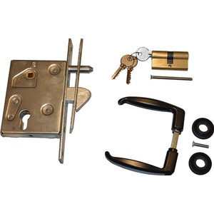 ชุดล็อคประตูบานเลื่อนชุบสังกะสี PZW 25/50/72/8 มม. แบบเหลี่ยม ความยาว 210 มม. สำหรับรั้ว ระแนง และประตู-HBS-BETZ - Product Image 1