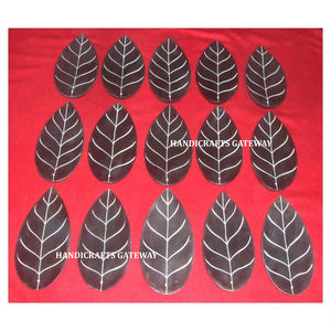 Increíble Diseño de Piedra de Savia Natural en Forma de Hoja, Soporte para Incienso Tallado a Mano, Ideal para Regalos en Festividades - Product Image 1