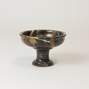 สีดําเคลือบเงาสําเร็จรูปหินอ่อนแฟนซีชามโต๊ะตกแต่งชามเสิร์ฟสําหรับบ้านโรงแรมร้านอาหารคาเฟ่ตารางชามหินอ่อน - Product Image 5