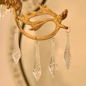 Candelabro de cristal transparente hecho a mano, adornos de gota de cristal trenzado, regalo de diseñador de árbol de Navidad, CL-141 al por mayor - Product Image 3