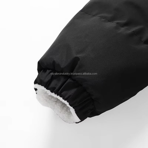 เสื้อแจ็กเก็ตขนแกะมีฮู้ดสำหรับผู้ชายผ้าขนแกะสองด้านผ้าโพลีเอสเตอร์ระบายอากาศได้ดีขนาดใหญ่โลโก้ออกแบบได้ตามต้องการ - Product Image 5