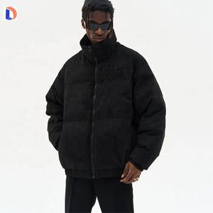 Veste d'épaisseur d'hiver OEM Emboss Logo Puffer Jacket 2023 Street Wear Veste à broderie tissée pour hommes - Product Image 2