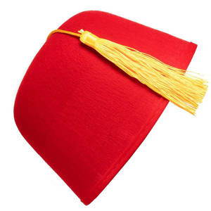 Venta al por mayor barato Masonic Order Of Eastern Star Black & Maroon Fez Cap Special Custom Maroon Fez Cap Custom Logo - Product Image 5