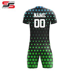 Camisetas de fútbol con diseño de tira de sublimación personalizado, camisetas de alta calidad al por mayor, uniforme de fútbol recortado ajustado de calle de gran tamaño - Product Image 6