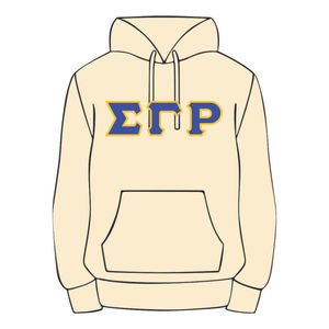 Sweat à capuche grec léger pour femmes Logo de la sororité Pullover French Terry Casual Sweatshirt à capuche Service OEM Personnalisé - Product Image 2