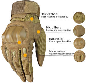 Guantes de cuero para motocicleta, nuevo diseño - Product Image 2