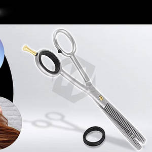 Tijeras de Entresacar Cabello de la Mejor Calidad, 32 Dientes, Acabado Mate, con Reposadactos Ajustable para un Entresacado Preciso en Salones de Belleza - Product Image 5