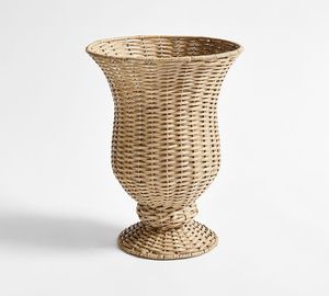 Vase à fleurs en rotin fait main de designer avec un style moderne unique, idéal pour les hôtels d'appartements haut de gamme - Product Image 3
