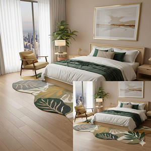 Alfombra Moderna de Lana Orgánica Hecha a Mano, Alfombra de Diseño para Sala de Estar, Dormitorio, Decoración del Hogar, Respaldo de Látex, Regalo de Año Nuevo, Venta al por Mayor - Product Image 3