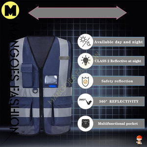 Ropa DE TRABAJO Chaleco de seguridad de alta visibilidad Personalizado su logotipo Simple Buena calidad Precio bajo Chaleco de seguridad de alta visibilidad - Product Image 6