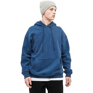 Sweats à capuche en coton anti-rétrécissement de haute qualité pour hommes Sweats à capuche unis de grande taille pour hommes Pulls à capuche personnalisés pour hommes - Product Image 2