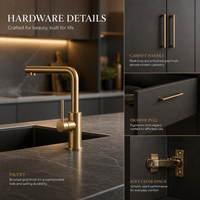 Meubles de cuisine modernes de luxe sur mesure avec îlot, conception modulaire, solution complète pour toute la maison