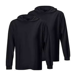 T-shirt à manches longues à capuche personnalisé, haute visibilité, protection UPF, léger, à manches longues - Product Image 2