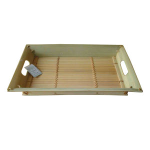 Plateau de service en bambou et rotin taille personnalisée panier de rangement de haute qualité écologique pour la maison et la cuisine prêt pour l'exportation - Product Image 1