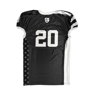 Maillot de football américain personnalisé pour homme, grande taille, manches courtes, avec impression numérique, prêt pour l'été, logo et couleurs personnalisables - Product Image 5