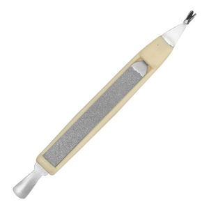 Couteau à cuticules de qualité supérieure poussoir en forme de V et outil de soin des ongles 3in1, garantie de 2 ans limes à ongles et poussoir à cuticules - Product Image 1