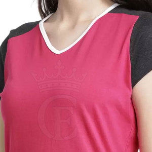 Camiseta de algodón 100% de diseño personalizado para mujer, ropa activa, transpirable, material duradero, ecológico, fabricado en Pakistán - Product Image 4