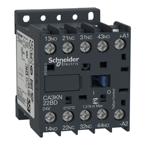 Relè di controllo TeSys K SCHNEIDER ELECTRIC CA3KN22GD, 2 NO + 2 NC, <= 690 V, 125 V DC, bobina standard - Product Image 1