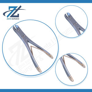 Cortador Lateral Manual con Mangos Dorados y Borde de Carburo de Tungsteno de Alta Calidad para Cortar Alambres de Kirschner de 1.5mm y 170mm de Largo - Product Image 4