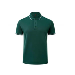 Polo al mejor precio de marca de lujo con logotipo bordado de algodón para hombre de color sólido de último diseño - Product Image 4