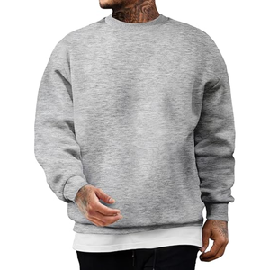 Men's Comfortable Loose Fit Round Neck Sweatshirt with Long Sleeves Custom Fabric Print Pullovers for Overseas Trade. - Product Image 1