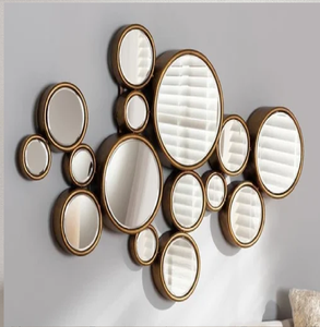 กระจกติดผนังตกแต่งสไตล์วินเทจสไตล์ฝรั่งเศสกระจกติดผนังโลหะร่วมสมัยสำหรับตกแต่งบ้านโรงแรมห้องนั่งเล่น - Product Image 2