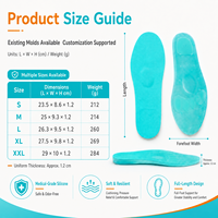 Semelles en gel de silicone pleine longueur unisexe, souples et adhésives, pour le soulagement de la douleur au talon et du tendin d'Achille, grandes tailles, confortables – Offre Spéciale