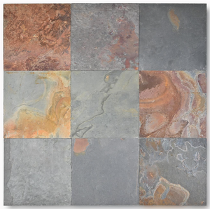 Carreaux de pierre d'ardoise de grès naturel multi-cric demandés par le marché supérieur pour la décoration extérieure de plancher de jardin et de station de vacances - Product Image 3