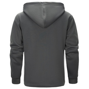 Sudaderas con capucha transpirables con cremallera para hombre con estampado de logotipo bordado personalizado y etiquetas de marca personalizadas para ropa deportiva o de calle - Product Image 5