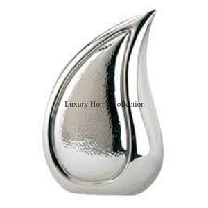 โกศและขวดโหลสำหรับงานศพอุปกรณ์ตกแต่งรูปหยดน้ำตาเคลือบสีฟ้า - Product Image 4
