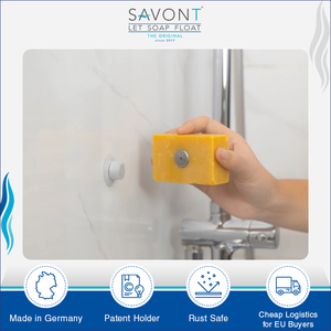 ที่วางสบู่แบบแม่เหล็กแบบยึดติดผนังพกพาได้ถ้วยดูดน้ำหนัก100ก. - Product Image 2