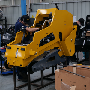 Mini Tracked Skid Steer <b>Loader</b> with 25hp Kubota Diesel Engine and Mulcher Attachment - Product Image 1